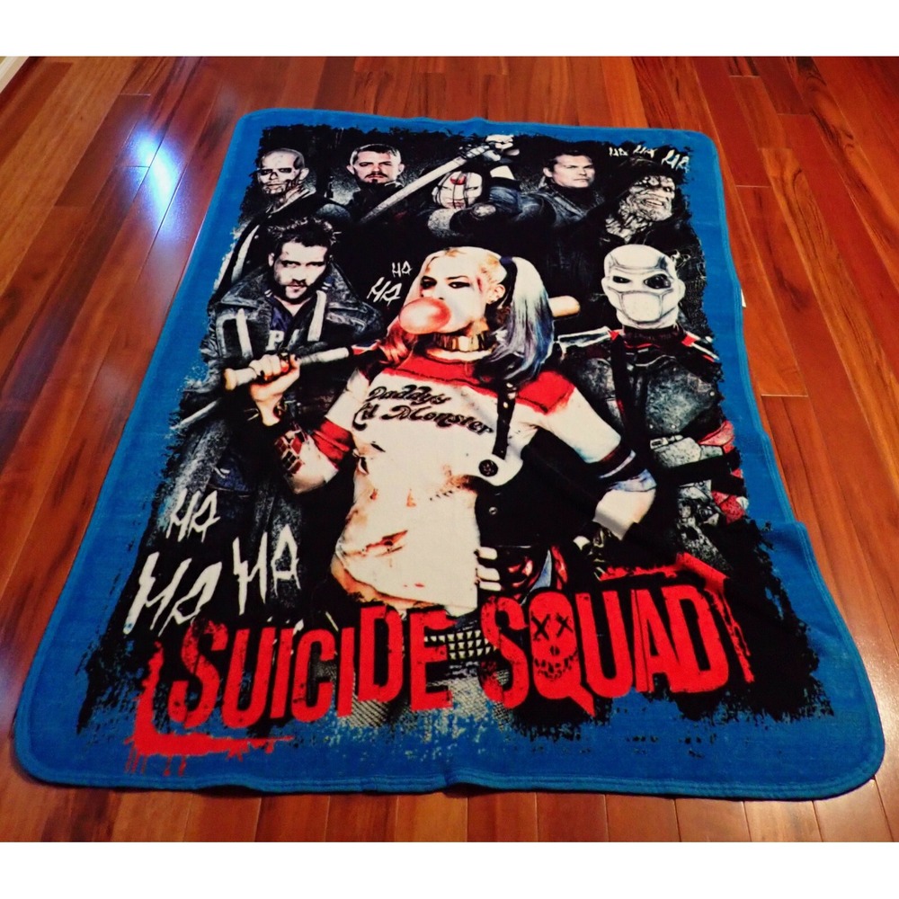 DC Comics Suicide Squad Harley Quinn Fleece Blanket 58"